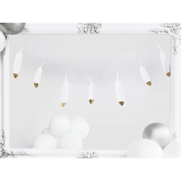 Girland tollak 1.6 m fehér és arany