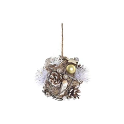 Gömb tobozból, akasztós 15x15x15 cm