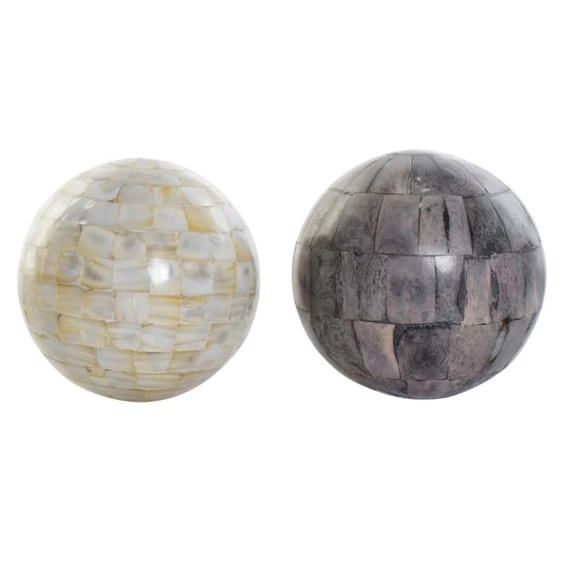 Gömb dekoráció 12x12x12 cm 2 féle