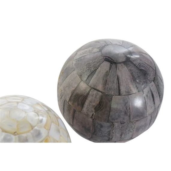 Gömb dekoráció 12x12x12 cm 2 féle