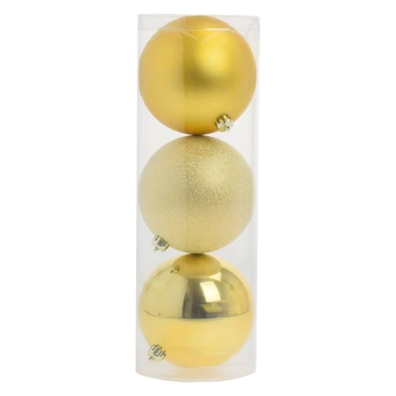 Gömb fényes, matt, deres 12 cm S/3