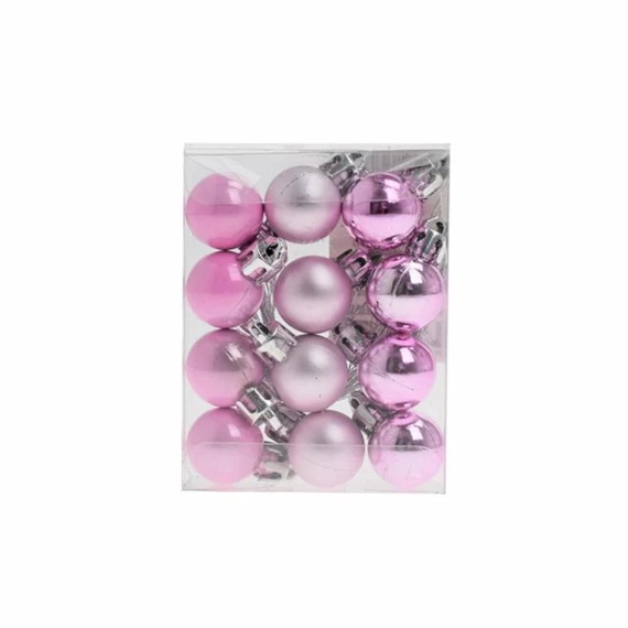 Gömb fényes, matt 2 cm S/12