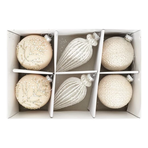 Gömb, fiola, akasztós 8 cm S/6