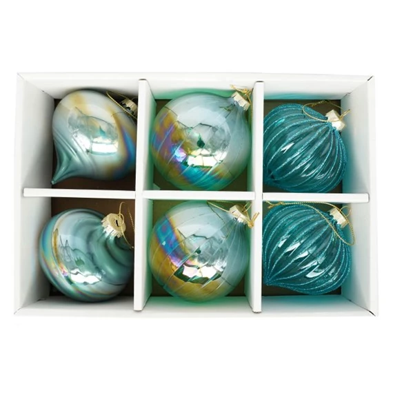 Gömb, hagyma alakú, akasztós 8 cm S/6