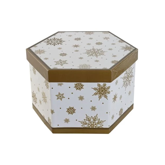 Gömb szett mintás, akasztós 25x21,5x15,5 cm S/14