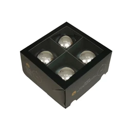 Gömb 10 cm silver shiny S/4