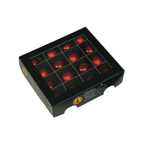 Gömb 3 cm red combi S/16