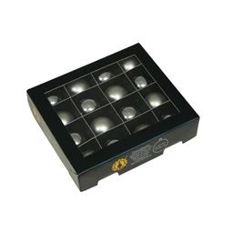 Gömb 3 cm silver combi S/16