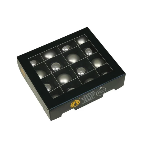 Gömb 3 cm silver combi S/16