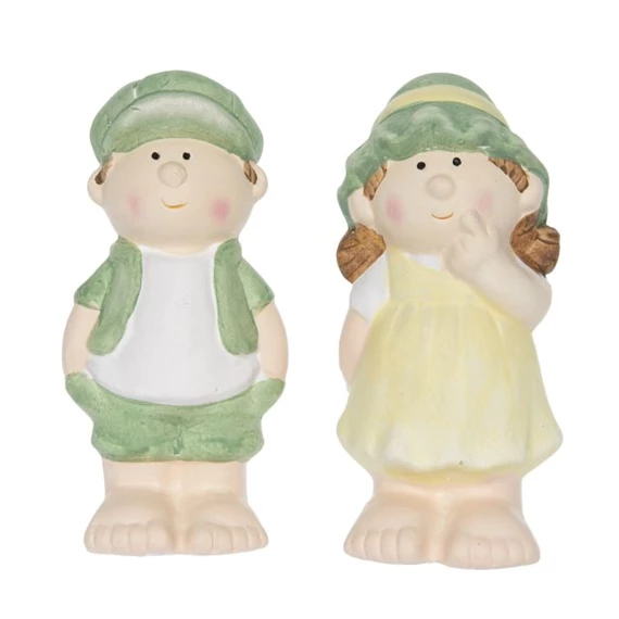 Gyerek fiú, lány sapkában álló 6,2x6,4x13,1 cm 2 féle