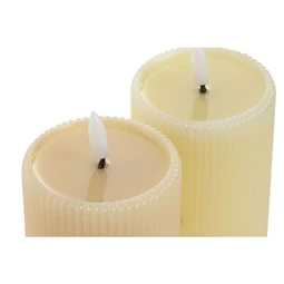 Gyertya LED-es 190 g 7,5x7,5x16 cm 2 féle