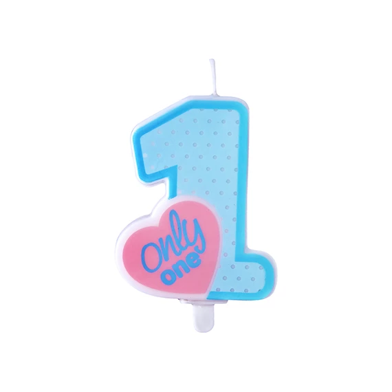 Gyertya csak egy szülinapi égkék 8 cm
