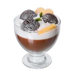 Gyertya csokoládés pohárkrém kehelyben formájú 11x13 cm