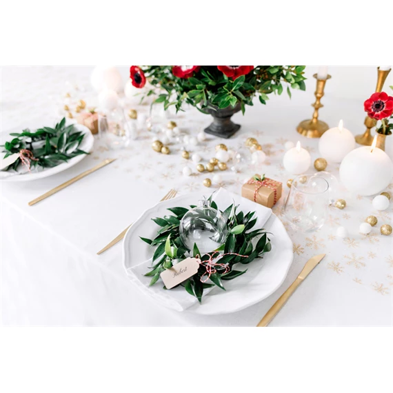 Gyertya gömb matt fehér 8 cm S/6