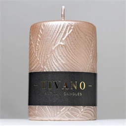 Gyertya henger, nyomott mintával 7x10 cm