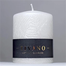 Gyertya henger, nyomott mintával 8x10 cm