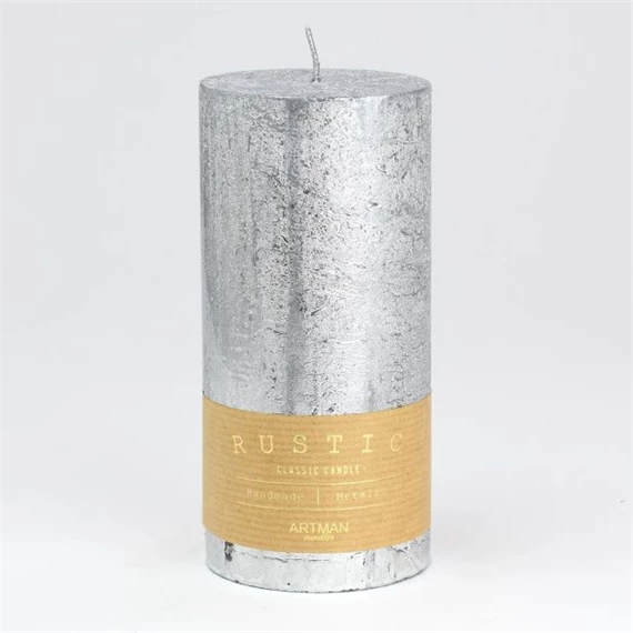 Gyertya henger, rusztikus 7x15 cm