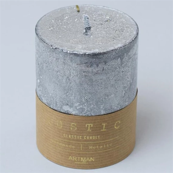 Gyertya henger, rusztikus 7x9 cm