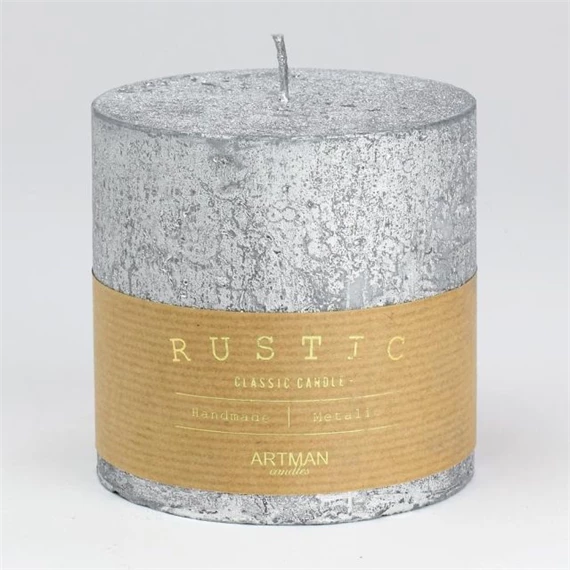 Gyertya henger, rusztikus 9x9 cm