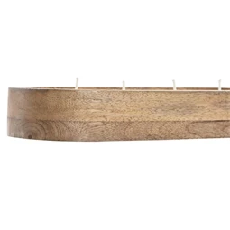 Gyertya mangófa tartóval 29x10x4 cm