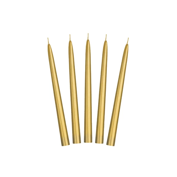 Gyertya metál arany 24 cm S/10
