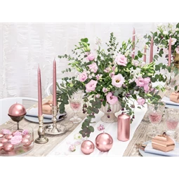 Gyertya metál rózsaarany 24 cm S/10