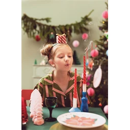 Gyertya mikulás 25 cm vegyes S/2