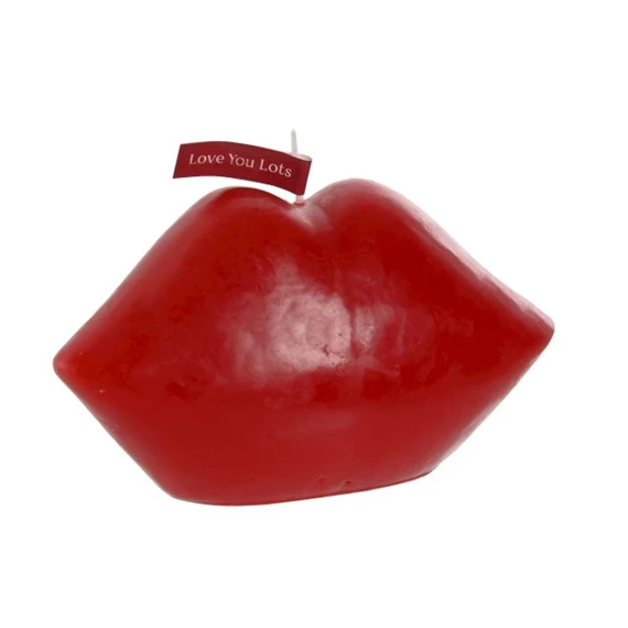 Gyertya száj alakú 15x7x8,5 cm 2 féle