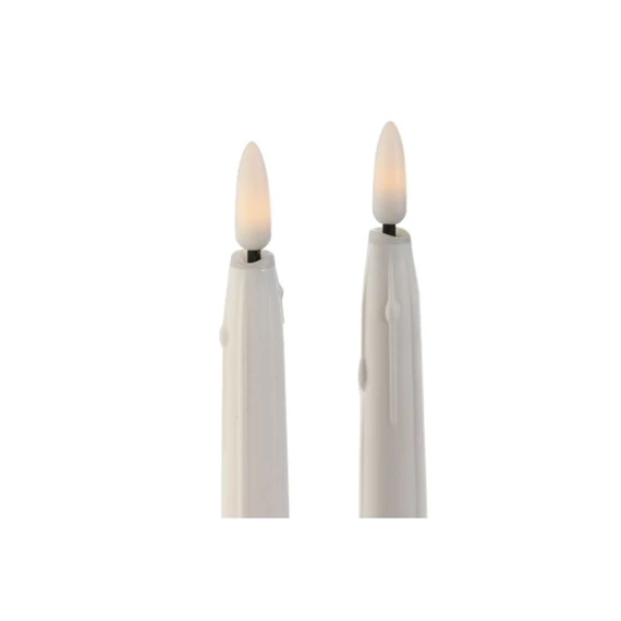 Gyertya szett LED-es 2x2x23,5 cm S/2