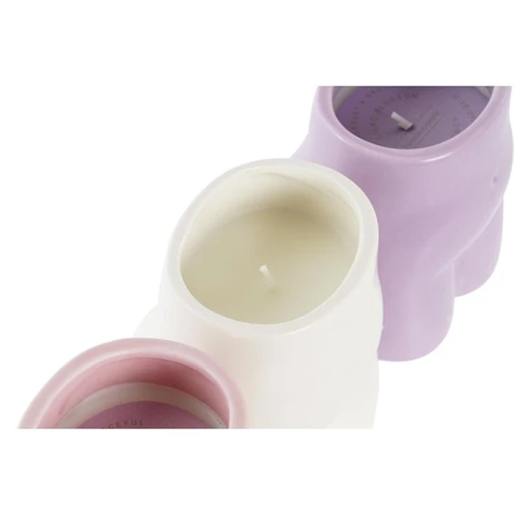 Gyertya test 9x7x10 cm 3 féle