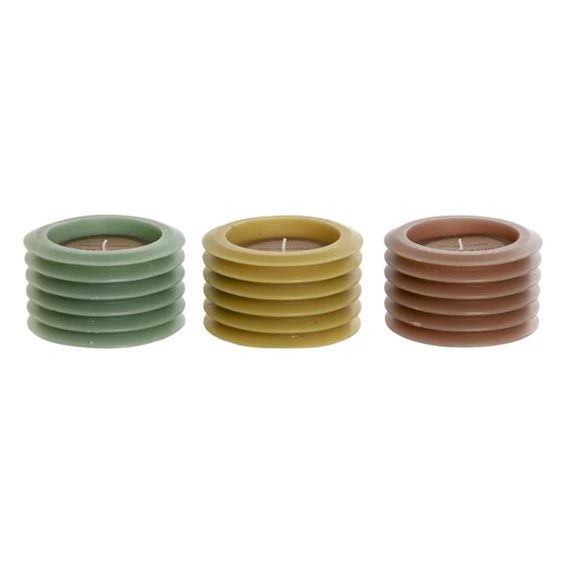 Gyertya 13x13x8 cm 3 féle