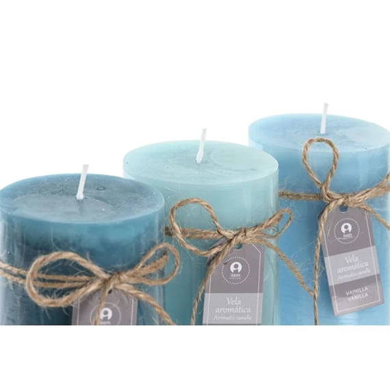 Gyertya 6,8x6,8x10 cm 3 féle