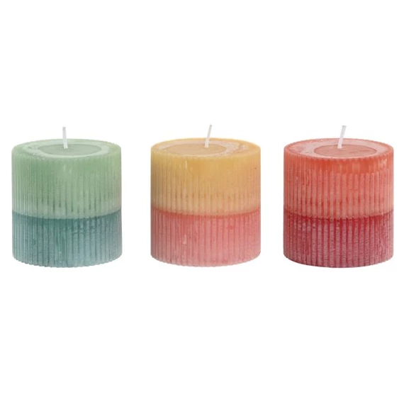 Gyertya 7x7x7 cm 3 féle