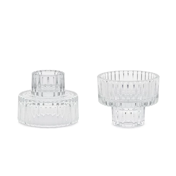 Gyertyatartó 2 az 1-ben széllel 6,5x5,5 cm S/4