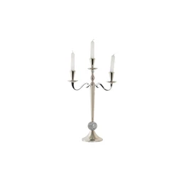 Gyertyatartó krómozott 30x12x46 cm