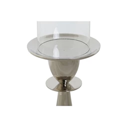 Gyertyatartó krómozott 14x14x38 cm