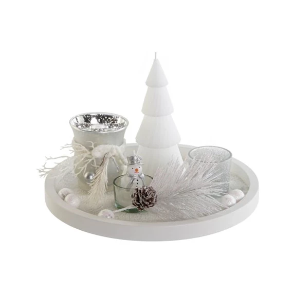 Gyertyatartó szett 27,5x27,5x2 cm S/6