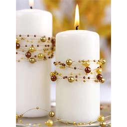 Gyöngy girlandok arany 1,3 m S/5