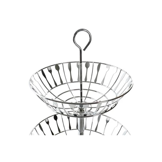 Gyümölcstartó krómozott 32x28x56 cm