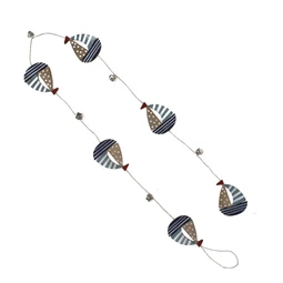 Hajó girland csíkos 120x5x0,5 cm 