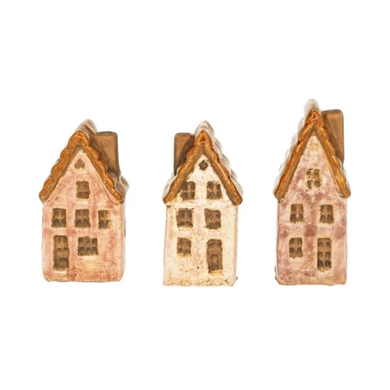 Ház kézműves 3x2x7,1 cm 3 féle