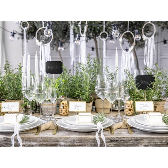 Helykártya tartó háromszögek arany 2,3 cm S/10