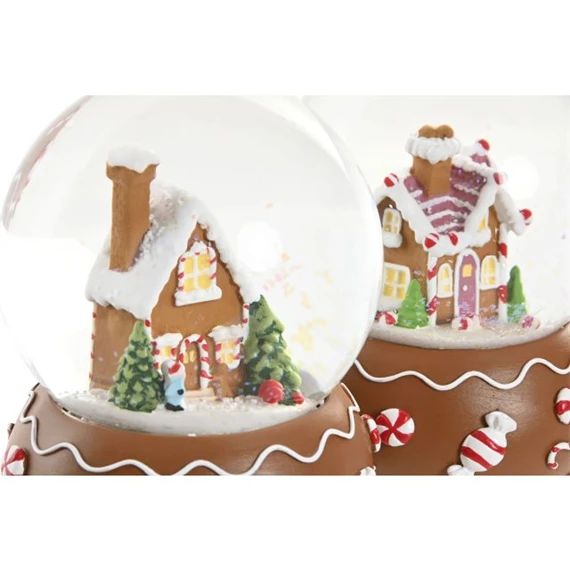 Hógömb zenélő 10x10x13 cm 2 féle