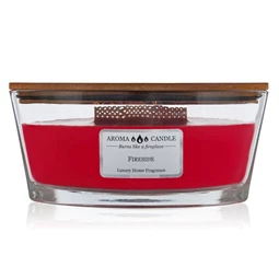 Illatgyertya hajó - A kandalló mellett 453 g 19x11x9 cm