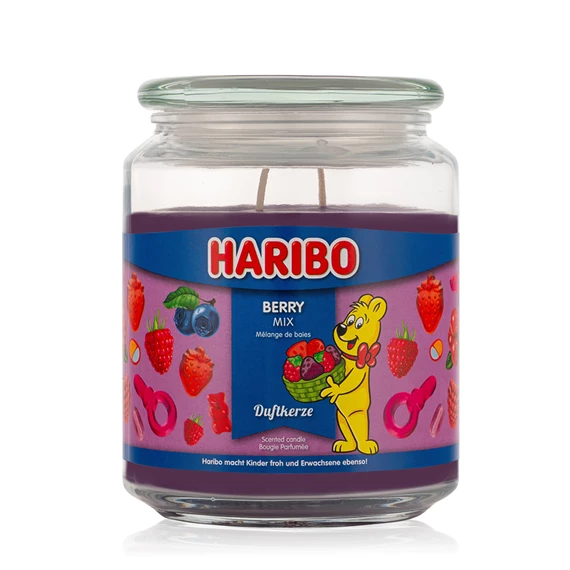 Illatgyertya - Haribo Bogyós 510 g 14x9,8x9,8 cm