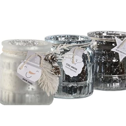 Illatgyertya 8,5x8,5x9 cm 3 féle