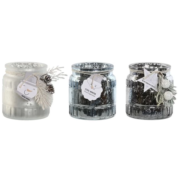 Illatgyertya 8,5x8,5x9 cm 3 féle