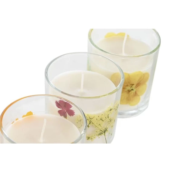 Illatgyertya 7,5x7,5x8,5 cm 3 féle