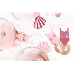 Italcímke fürdőruha és kagyló 8x5 cm mix S/10