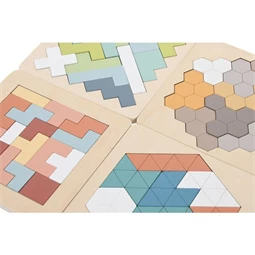 Játék kirakós 13x1x13 cm 4 féle